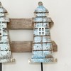 Darthome Rustic Lighthouse Wall Hooks 3 Wooden Hook Coat Keys