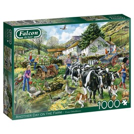 Jumbo, Falcon de luxe - Another Day on the Farm, Jigsaw Puzzles for Adults, 1,000 piece, Multicolor, 68 x 49 x 1 centimetres