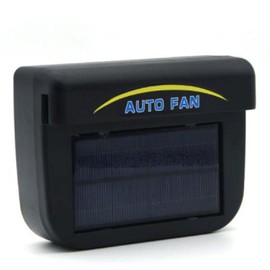 Exhaust Fan, Riloer 1W Portable Car Solar Vent Fan for Automobiles, Air Refresher and Cooloer, Black