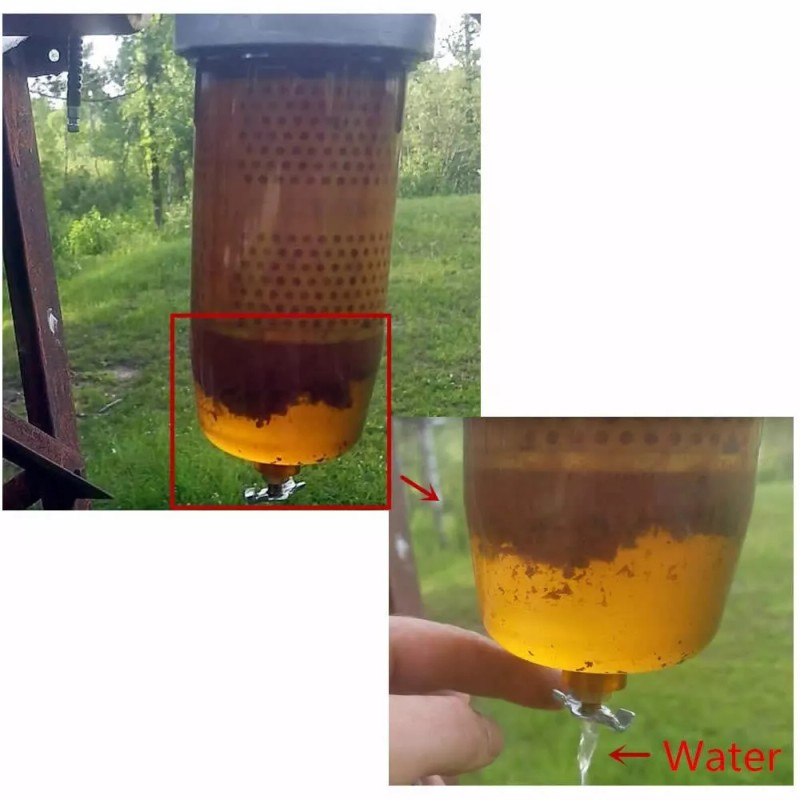 leizedong26 496-3/4 Goldenrod Water Block Fuel Tank Filter with 1"