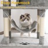 NEGTTE Sturdy Indoor Multi-Level Large Cat Tree, 67in Cat Tower