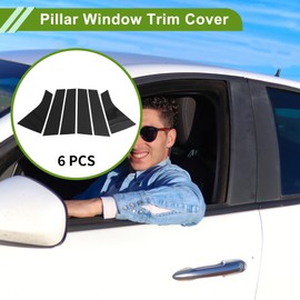 HOPESPANNER Door Pillar Window Trim for Chevy Blazer 2019-2022 Black Front Rear Left Right Anti Scratch Sticker Pillar Posts Cover 6 Pcs
