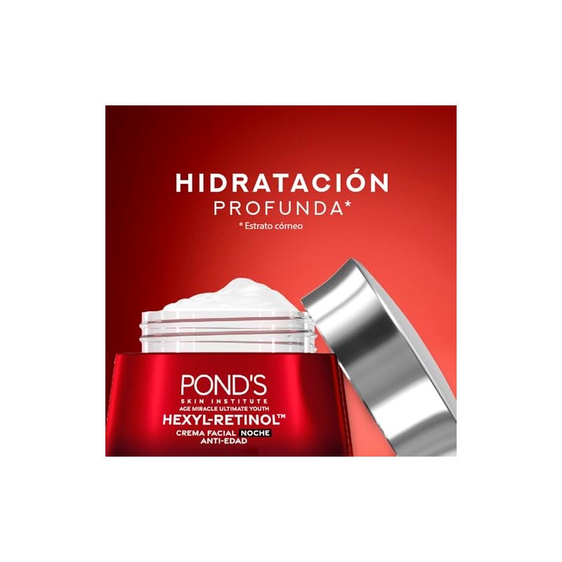 POND'S Crema Facial Antiedad Noche Age Miracle Ultimate Youth, 50g