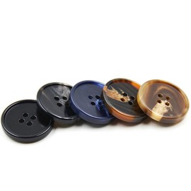 Classic Suit Buttons Elegent Overcoat Buttons Resin Bulk Fastener DIY Crafts Sewing Fasteners 4 Holes Pack of 10