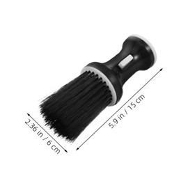 minkissy 2pcs Men Hair Brush Kit Barber Brush Neck Cleaning for Hair Cutting Beard Duster Soft Bristles Barber Supplies