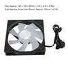 Hydraulic Bearing Case Fan 120mm PWM Intelligent Temperature Control 5V