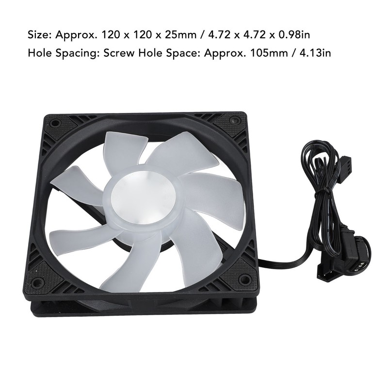 Hydraulic Bearing Case Fan 120mm PWM Intelligent Temperature Control 5V