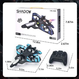 DvEBpWi RC Plane with LED Lights for Exciting Aerial Stunts Material Remote Control Airplane for Kids & Adults Versatile Performance RC Jet Fighter Jet Model Hobby RC Airplanes (red)