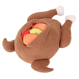 FGDTREE Dog Snuffle Plush Turkey Toy for Dogs Interactive Foraging Chew Toy Hide & Seek Reducing Boredom Preventing Obesity Dog Toy for Teething Puppies for Teeth Dog Snuffle Toys Plush Chew Toys