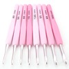 9 PCS Gradient Color Crochet Hook Set Knitting Needles Stitches