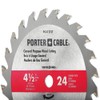 PORTER-CABLE 4-1/2-Inch Circular Saw Blade, 24-Tooth (PC412TCT)
