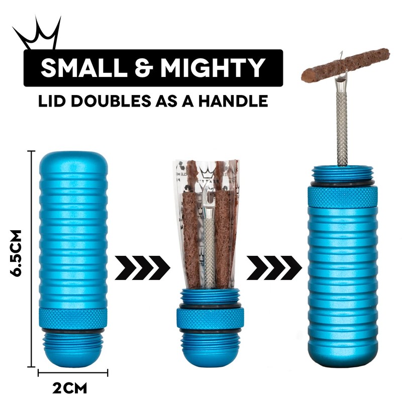Peaty's Holeshot Tubeless Puncture Plugger Kit, Silver