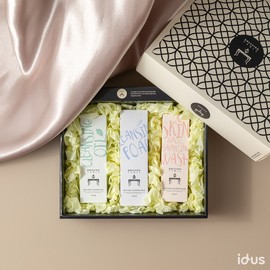 Dressing table gift set collection ❤ Luxury case (organic ingredients) - Cleansing line 3-piece set / 드레싱테이블 선물세트 모음❤고급케이스 (유기농원료) - 클렌징라인 3종 세트