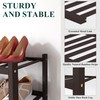 Smiry Bamboo Shoe Rack for Closet, 3 Tier Wooden Stackable