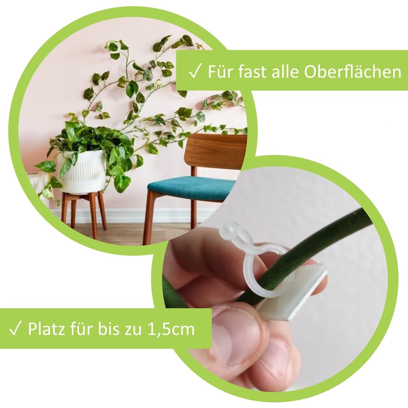 FeJu Plant Clips | Pack of 20 | White |
