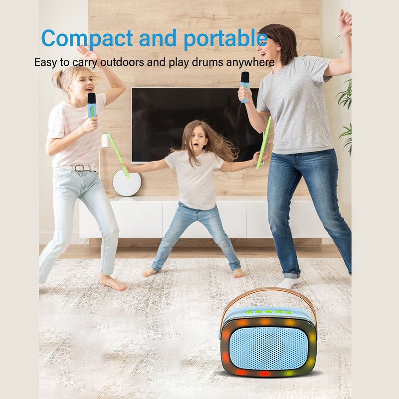 Electric Air Drum Set 3D Motion Sensing Portable Electronic Virtual