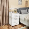 Furnulem Tall 4 Drawers Dresser, Vertical Storage Tower for Bedroom,