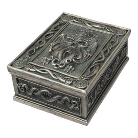 SUMMIT COLLECTION The Call of Cthulhu Sea Monster Design Sculptural Tarot Box Jewelry Trinket Keepsake Home Accent Decor 6" L