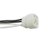 Ceramics 4-Pin G10Q Base Socket with Wires for FC8T9/DL Circline