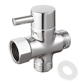1 Piece 3 Way Valve Diverter Valve Diverter for Shower Head Conversion 3 Way Diverter Valve Shower T Adapter for Toilets Bathroom Kitchen