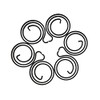 eMagTech Pack of 6 Door Handle Springs Spool with 2.5