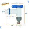 GASMIS Drain Tap for Rain Butt, Plastic Replacement Tap, Tap