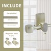 2 Pack Magnetic Curtain Rod for Metal Doors Windows,16 to