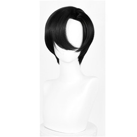 LAOBAO Ivan Ivan Cosplay Wig, Wig, Black Hair, Short Hair, Heat Resistant, For Disguise, Costume Accessory, Halloween Costume, Cosplay Wig