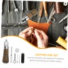 jojofuny 1 Set Leather Awl Kit Manual Leather Tools for