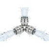 3 Pcs Ball End Shower Arm Adapter，Converting Old Fashioned Ball