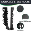 24PCS 2x8 Joist Hanger,Hurricane Ties,Black Powder Coating Joist Brackets for