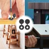 150Pcs Black Screw Caps Hinged Plastic Screw Cover Caps for