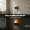 Meonum Flickering Flameless Candle Night Light Plug in, Dimmable LED