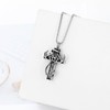 XSMZB Cross Cremation Jewelry Urn Necklace for Human Ashes Fish