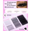 Wispy Lash Clusters with Spikes Volume Eyelash Clusters with 2