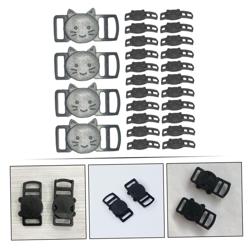 Operitacx Replaceable Strap Buckles 100pcs Plastic Side Release Buckles for