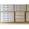 Unbranded 8 SHEETS 1/43 & 1/18 SCALE SILK SCREENED CA