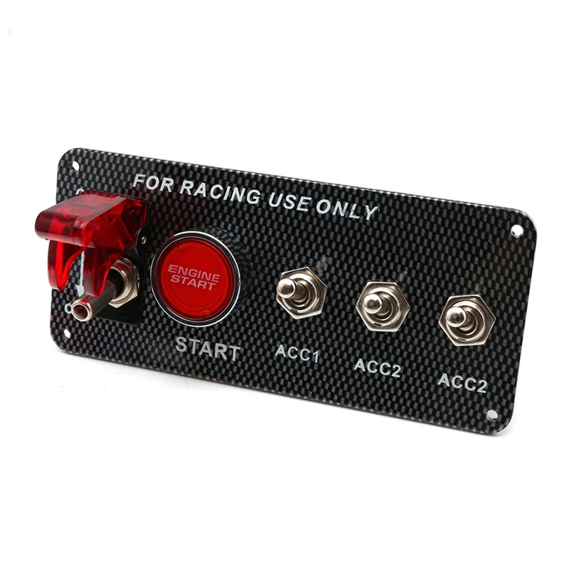 Toggle Switch Ignition 5 in 1 12V 40A Carbon Fibre