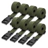Modixun 8Pack Utility Straps with Quick-Release Buckle, 59" Adjustable Nylon