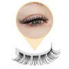 QUEWEL Cluster Lashes 72 Pcs Individual Lashes Wide Stem C/D