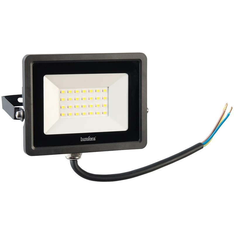 Luminea LED Floodlight: Mini LED Floodlight, 20 W, 2000 lm,