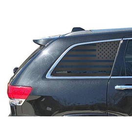 Tactical Decals - American Flag Decal for Jeep Grand Cherokee - 4 door (Matte Black) WK2A