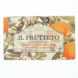 Nesti Dante Il Frutteto Jabón Iluminador con Principios Activos, Aceituna y Mandarina, 250 gr                                                         