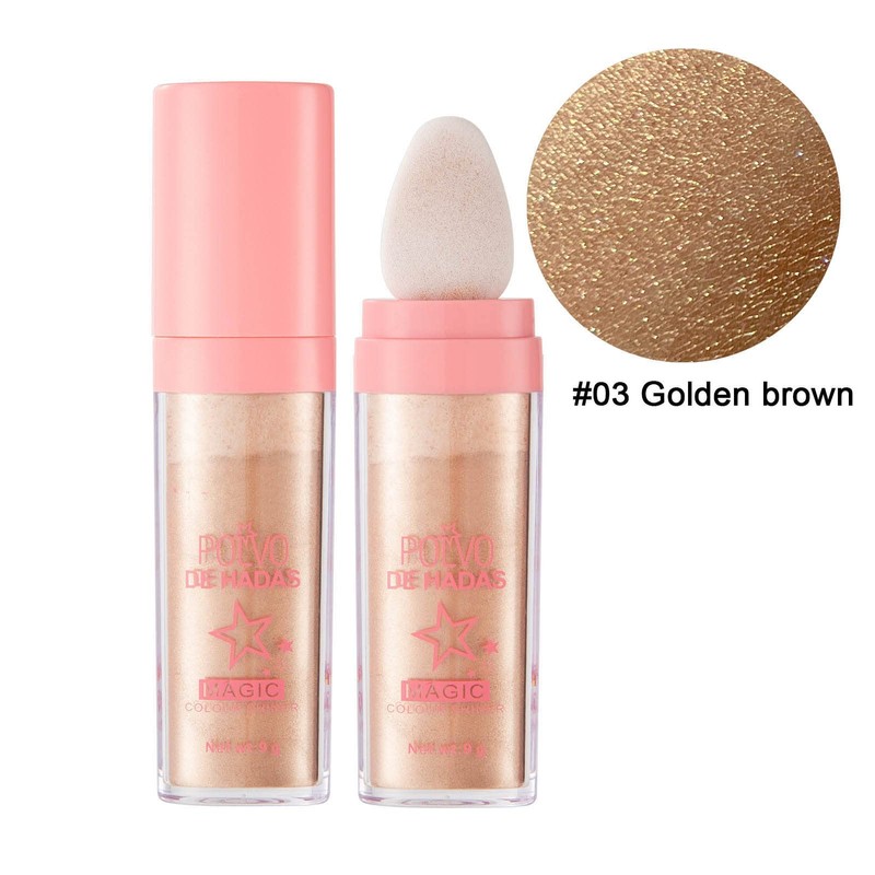 Highlight Powder Stick Puff, Small Glittering 9G Light Texture Plastic