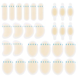 ZJIVQO 28Pcs Hydrocolloid Gel Bandages, Blister Bandages, Waterproof Adhesive Blisters Chshions, Blister Pads for Heel, Foot, Toe (Mix)