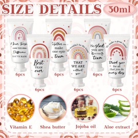 Sacubee 36 Pack Employee Team Appreciation Gifts Bulk Christmas Gifts for Coworkers Thank You Hand Cream Gift Inspirational Appreciation Travel Hand Lotion for Employees Team Coworker Staff