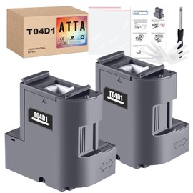 ATTA T04D1 Ink Maintenance Box Replacement for Epson ET-15000 ET-3750 ET-4750 ET-3850 ET-2760 ET-3760 ET-4760 ET-3700 ET-5150 Workforce WF-2860 (C13T04D100 / EWMB2/ E-04D1 Waste Ink Pad, 2- Pack)