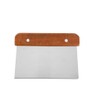 Vivva 1PC Stainless Steel Bench Scraper with Wooden Handle Dough