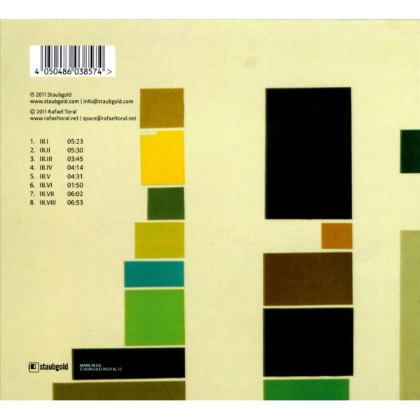 RAFAEL TORAL - SPACE ELEMENTS, VOL. 3 [DIGIPAK] NEW CD
