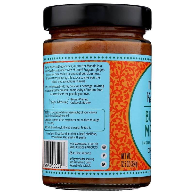 Maya Kaimal Butter Masala Indian Simmer Sauce 12.5 oz each